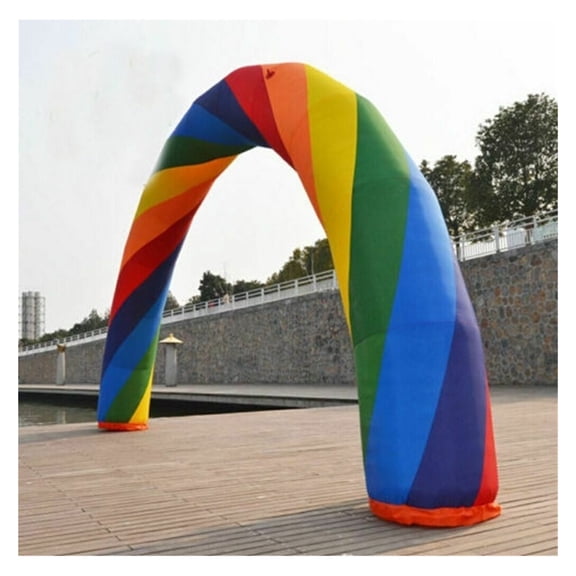 20ft*10ft D=6M/20ft Inflatable Rainbow Arch Advertising With 370W Blower ,Easy to Use
