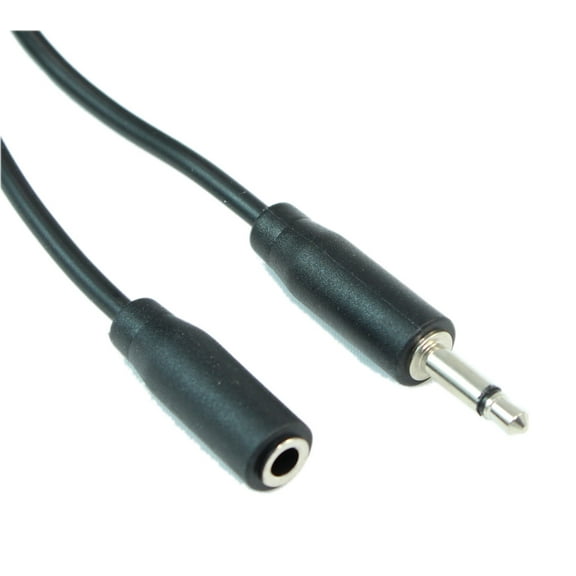 20ft 3.5mm SLIM MONO TS (2 conductor) Male to Female Audio EXTENSION Cable