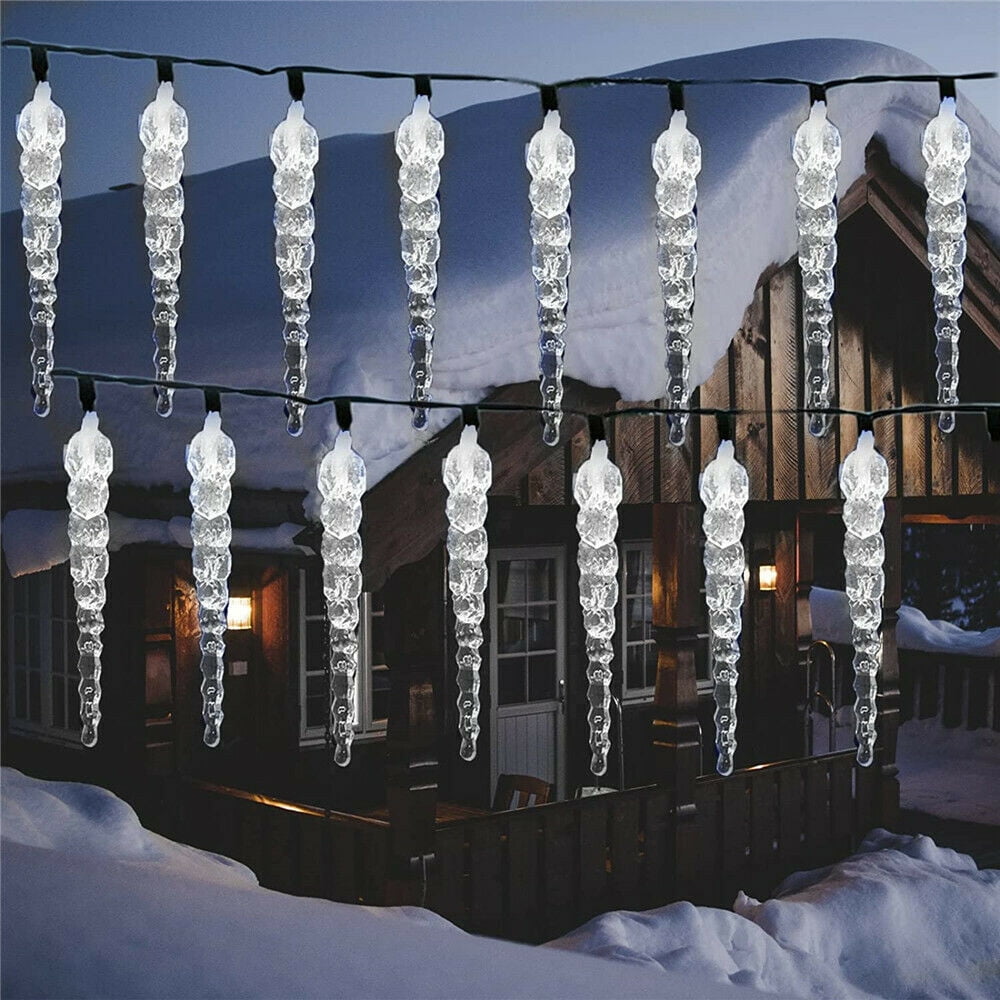 20ft 30LED Solar Icicle Lights, LINKPAL Waterproof Twinkling