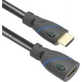 thumbnail image 1 of 20ft (6M) High Speed HDMI Cable Male to Female with Ethernet Black (20 Feet/6 Meters) Supports 4K 30Hz, 3D, 1080p and Audio Return, (5 Pack), 1 of 5