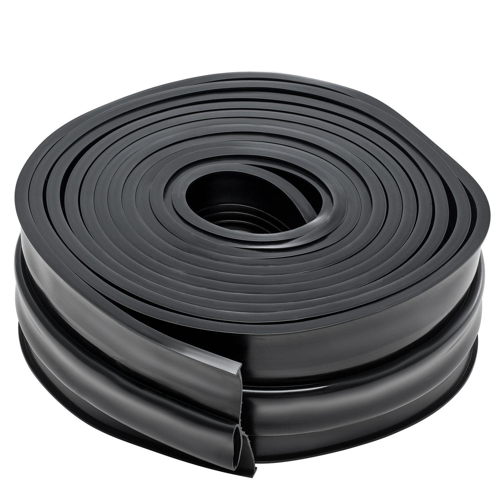 20ft Garage Door Bottom Seal with U-Shape + O-Ring Design, 5/16" T-End, Heavy-Duty Rubber, 7-Layer Insulation, Weatherproof for Garage Doors