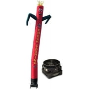 20ft Inflatable Tube Man Guy Puppet Dancer Wind Waver, Check Cashing Red - Complete with 1HP 2 Speed Air Blower