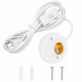 thumbnail image 1 of 20ft Light Bulb Base with Cord E26/E27 Light Socket with On/Off Switch, 110V-250V Lamp Base for Light Socket with Cord, Light Bulb Socket with Plug-in Lamp Holder Base for ﻿Desktop,Include Screw, 1 of 7
