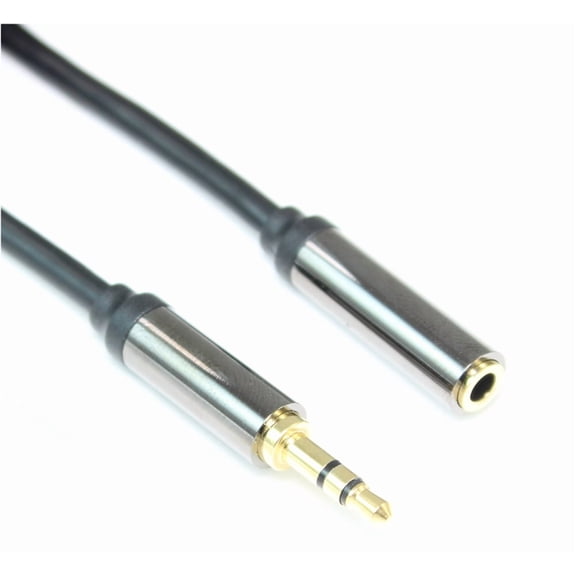 20ft PREMIUM SHIELDED 3.5mm Mini-Stereo TRS Male to FEMALE EXTENSION Cable