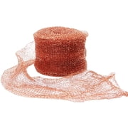 20ft Pure Copper Mesh for Pest Control and Rodent Deterrent; Durable Knitted Copper Screen for Sealing Holes Gaps and Vents; Non-Rusting Slug Blocker for Garden Home and Kitchen Pipes