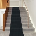 thumbnail image 1 of TOOL1SHOoo 20ft Stair Runner Rugs Dark Gray Stripe DIY Non-Slip Carpet for Indoor Stair Hallway, 1 of 7