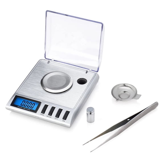 20g/0.001g Jewellery Scale Mini Digital Pocket Precision Diamond Gold Household Kitchen Weighing ,Multiple Accessories