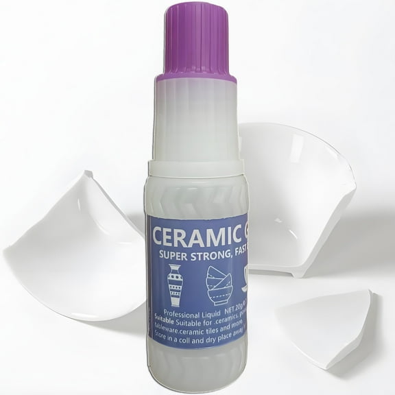 20g x 2 PCs ceramic strong adhesive, suitable for fast curing and waterproof bonding of ceramics, pottery, tableware, tiles, DIY crafts, etc