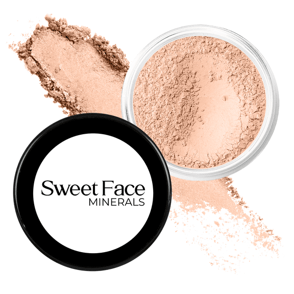 (20gms) Innocence Shade Blush by SweetFace Minerals, Peachy Pink Blush for Cheeks, Blush Highlighter for Pink Glow, Waterproof Blush, Make up Blush for Girls, Blusher for Cheeks, Cool Tone Blush