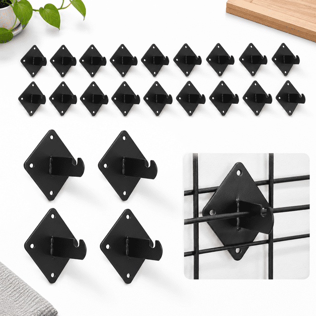 20gridwall Mount Brackets Black Grid Wall Accessories - Walmart ...