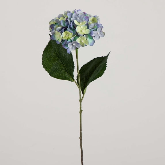 Nearly Natural Hydrangea Flower Artificial Stem Sprays - 20" - Blue - Set of 3