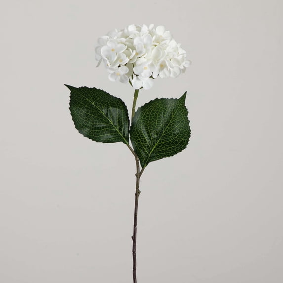 Nearly Natural Hydrangea Artificial Floral Stem Sprays - 20" - White - Set of 3