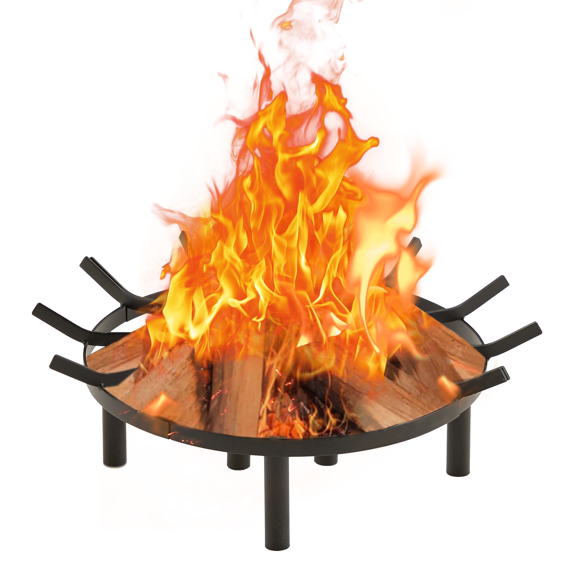 32in Fire Grate Log Grate ,Wagon Wheel Firewood Grates 16 Iron