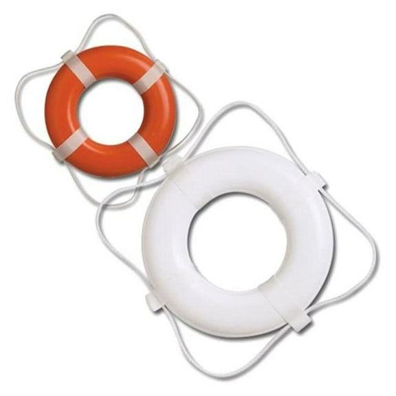 20in. White Foam Ring Buoy