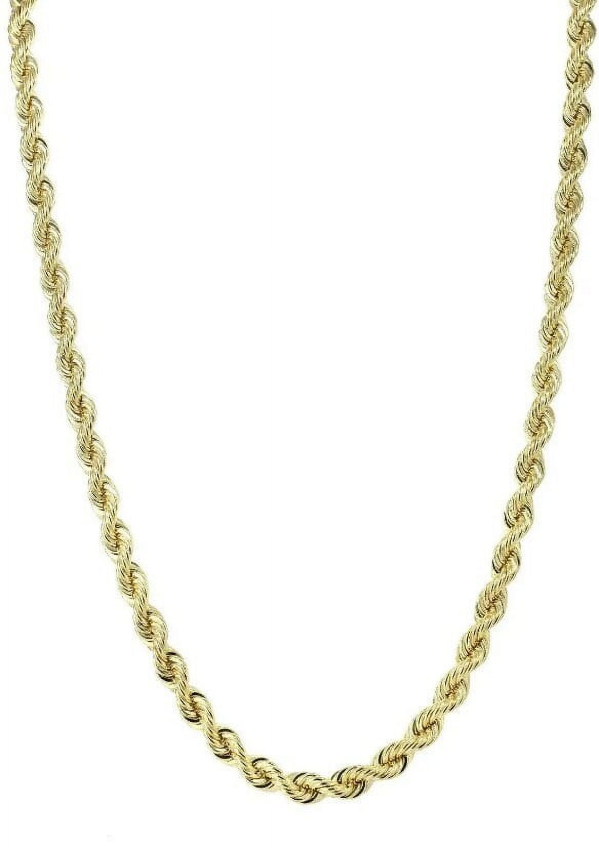 14K Yellow Gold 5mm 20in Necklace Gold Rope Chain
