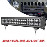 20inch 126W LED Light Bar Dual Row Spot Flood Combo Work UTE Truck SUV ATV 19
