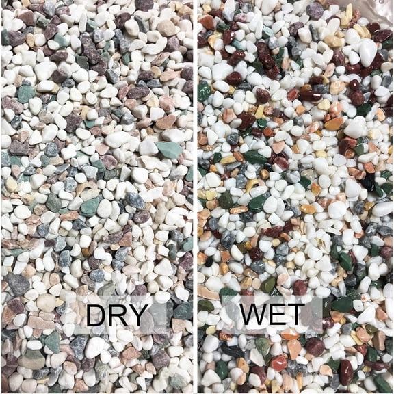 20lb 1/8-3/8inch Aquarium Gravel Fish Tank Gravel Small Rocks for Indoor Plants Decorative Rocks Pea Gravel for Plants Mixed Color Colorful Rocks for Vases Rocks for Crafts