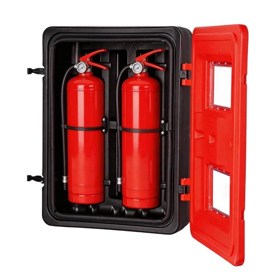 20lb Fire Extinguisher Cabinet Wall & Mount 28.3"H x 11"W x 22.4"D for Indoor Outdoor, Also for Vehicles Cars Ships Trucks(No Fire Extinguisher)