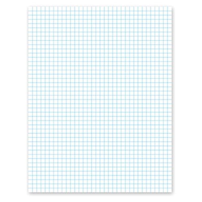 20lb Quadrille Pad w/4 Squares/Inch- Ltr- White- 1 50-Sheet Pad ...
