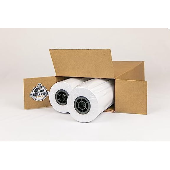 20lb Uncoated Inkjet Bond Paper, 36" x 300', 2" core, 2 rolls per box$$Office