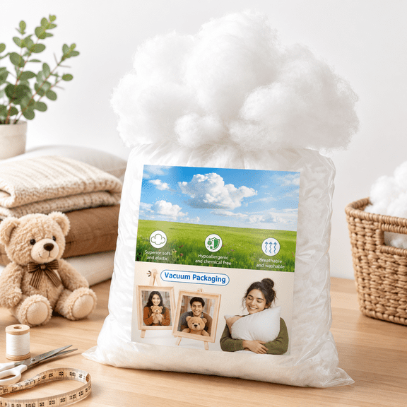20lbs/320oz Soft Polyfill Stuffing Fluffyow Filling For Couch Cushion Cloud Project Stuffedl Crafthine Washable Polyester Fiberfi