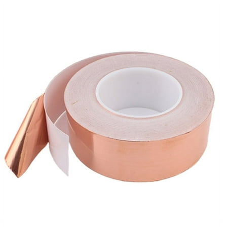 20m Copper Foil Tape Single Sided Conductive Adhesive for Crafts Repair Paper Circuits EMI Shielding Grounding Guitars
