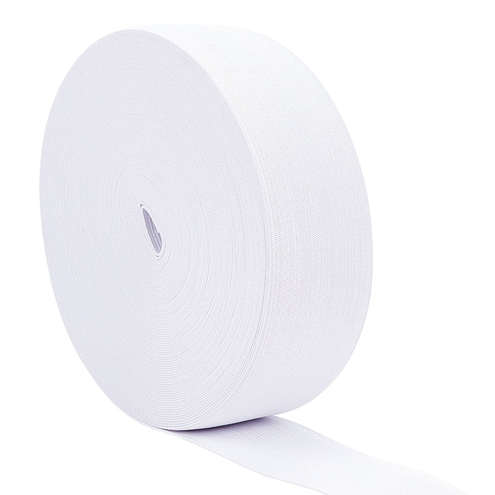 80mm Wide White Knitted Elastic Waistband Sewing Accessories