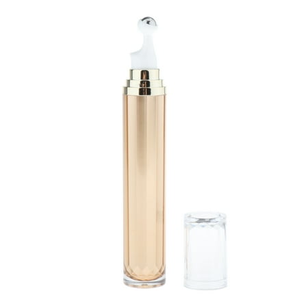 20ml Acrylic Bottles Empty Roller Vials with Steel Ball Rollers for Massage And Relaxing Eye Puffiness - Golden, 155 x 25mm