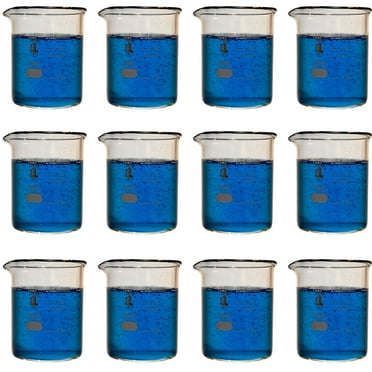 Glass Low Form Beaker Set Varatons, 3.3 Boroslcate Glass, Karter