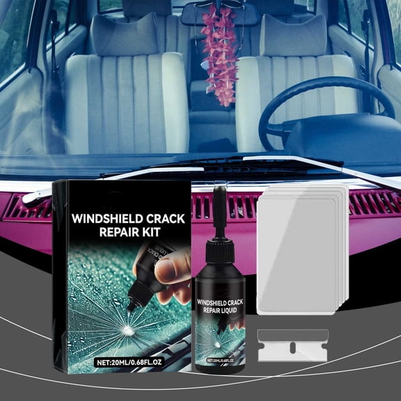 20ml Plastic Car Windshield Crack Repair Liquid Kit Quick Fix Clear Vision Safety Tool