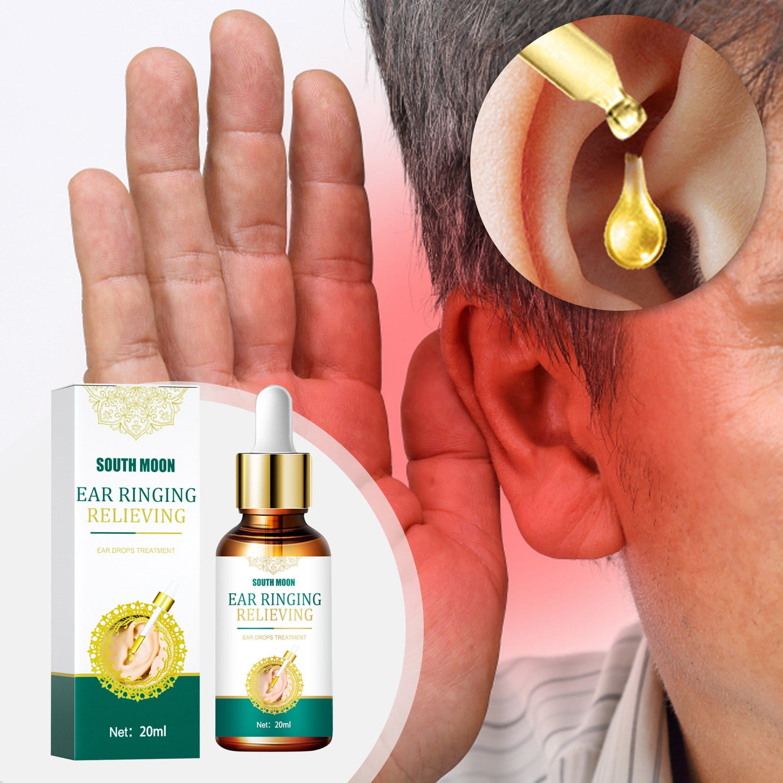 20ml Tinnitus Relief Drops To Deafness, Tinnitus Itching, Earache