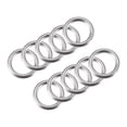 thumbnail image 1 of 20mm(0.79") Outer Dia. 3mm Thickness Welded O Ring 304 Stainless Steel 15 Pack, 1 of 5