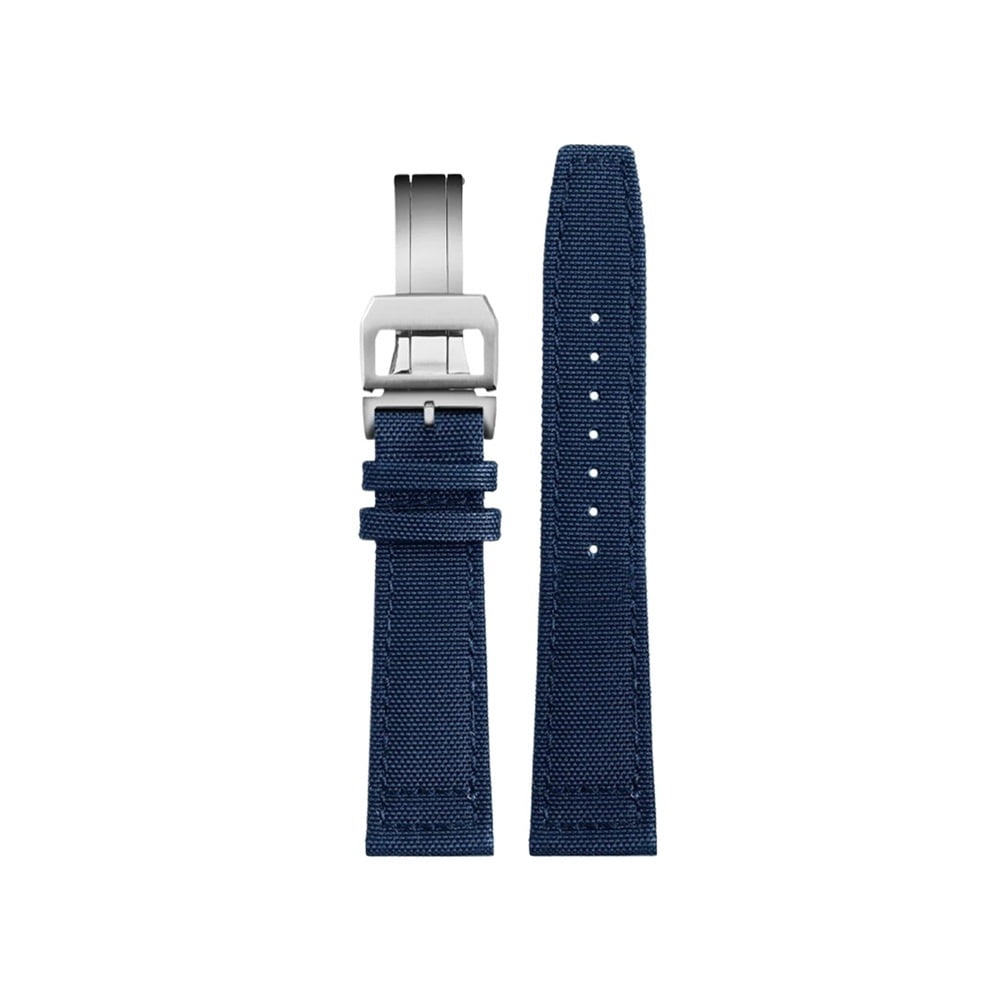 Horlogebandje Deployment donkerblauw | passend voor IWC | De Horlogebandje Deployment donkerblauw | passend voor IWC | De