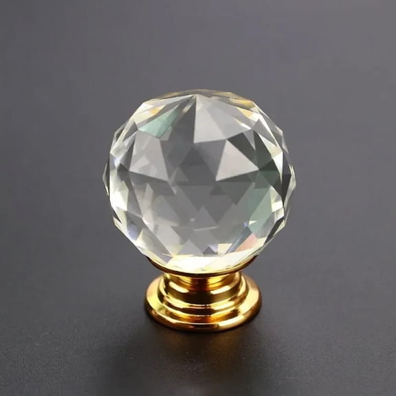 20mm 30mm 40mm 50mm Crystal Ball Design Clear Crystal Glass Knobs Cupboard Drawer Pull Kitchen Cabinet Wardrobe Handles Hardware