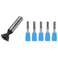 20mm 60 Degree Steel Dovetail Milling Cutter with 5Pcs CNC Milling