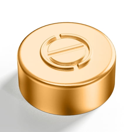 20mm Aluminium Cap for Crimp Glass Vial Aluminium Sealing Top(Bronze)100PCS