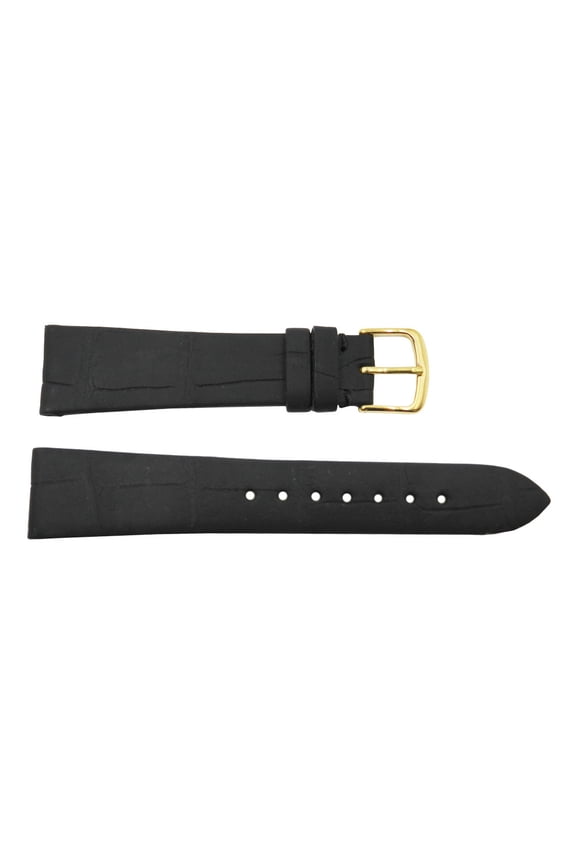 20mm Black Genuine Alligator Leather Limited Watch Strap Band