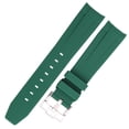 thumbnail image 1 of 20mm Curved End Watchband Sport Waterproof Soft Rubber Watch Strap Black Blue Green Men Women Diving Wrist Band, 1 of 6