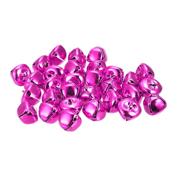20mm Jingle Bells Craft Bells Carbon Steel Electroplating Rose Red 48 Pack