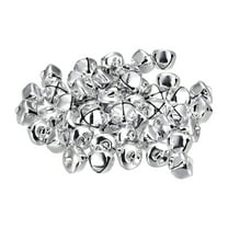 20mm Jingle Bells Craft Bells Carbon Steel Electroplating Silver Tone 80 Pack