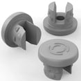thumbnail image 1 of 20mm Lid with two legs, butyl rubber stopper, self-sealing injection port, reliable seals for glass vials and liquid culture jars ,100pcs, 1 of 1