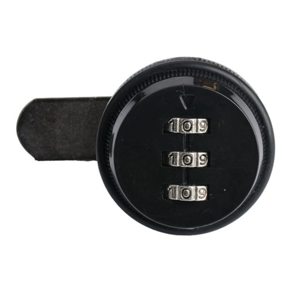20mm Mechanical Combination Lock Anti Theft Lock for Office Filing Cabinet Drawer Envelope Box Storage Cabinet Black