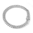 thumbnail image 1 of 20mm Miami Prong Cuban Chain Necklace 3 Rows Micro Pave Iced Out Round Cubic Zirconia Link Fashion Hip Hop Jewelry for Gift SH, 1 of 7