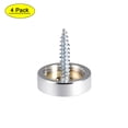 thumbnail image 1 of 20mm Mirror Screws Decorative Cap Cover Nails Polished Stainless Steel 4Pack, 1 of 5