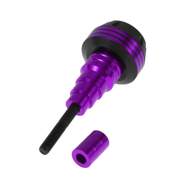 20mm Motorcycle Slider Frame Aluminum Alloy Plastic Wheel Fairing Protection Crash Pad Protector Guard 62mm 136mm Purple 1 Pc