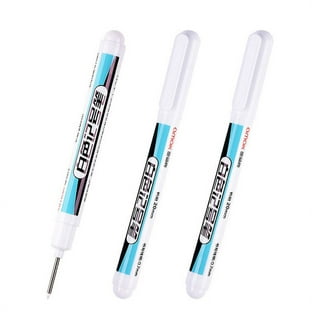 Permanent White Markers Paint Pen Wall Bathroom Fabric Rock Painting Foam  Drawing Water Resistant Metal Hardware Furniture Glass Marker Pen 0.7mm