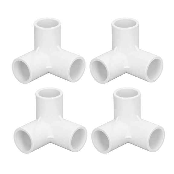 20mm PVC 3,Way Pipe Fittings, Corner Connector For Water, Furniture Greenhouse