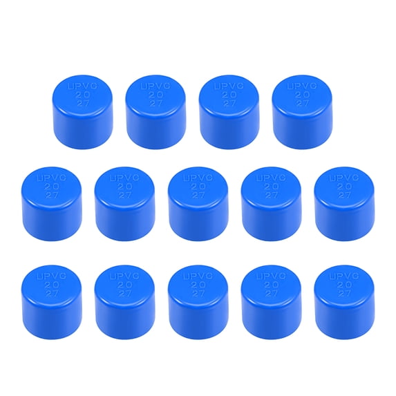 20mm Pipe Cap Fitting, Slip End Caps DWV(Drain Waste Vent) Blue 14Pcs