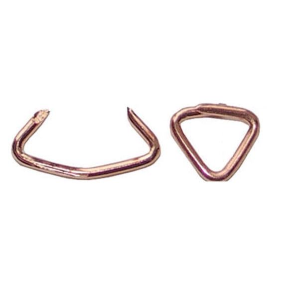 20mm Sharp Point Hog Rings - Copper Coated