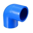 thumbnail image 1 of 20mm Slip 90 Degree Pipe Fitting Elbow Coupling Adapters Blue 10Pcs, 1 of 4